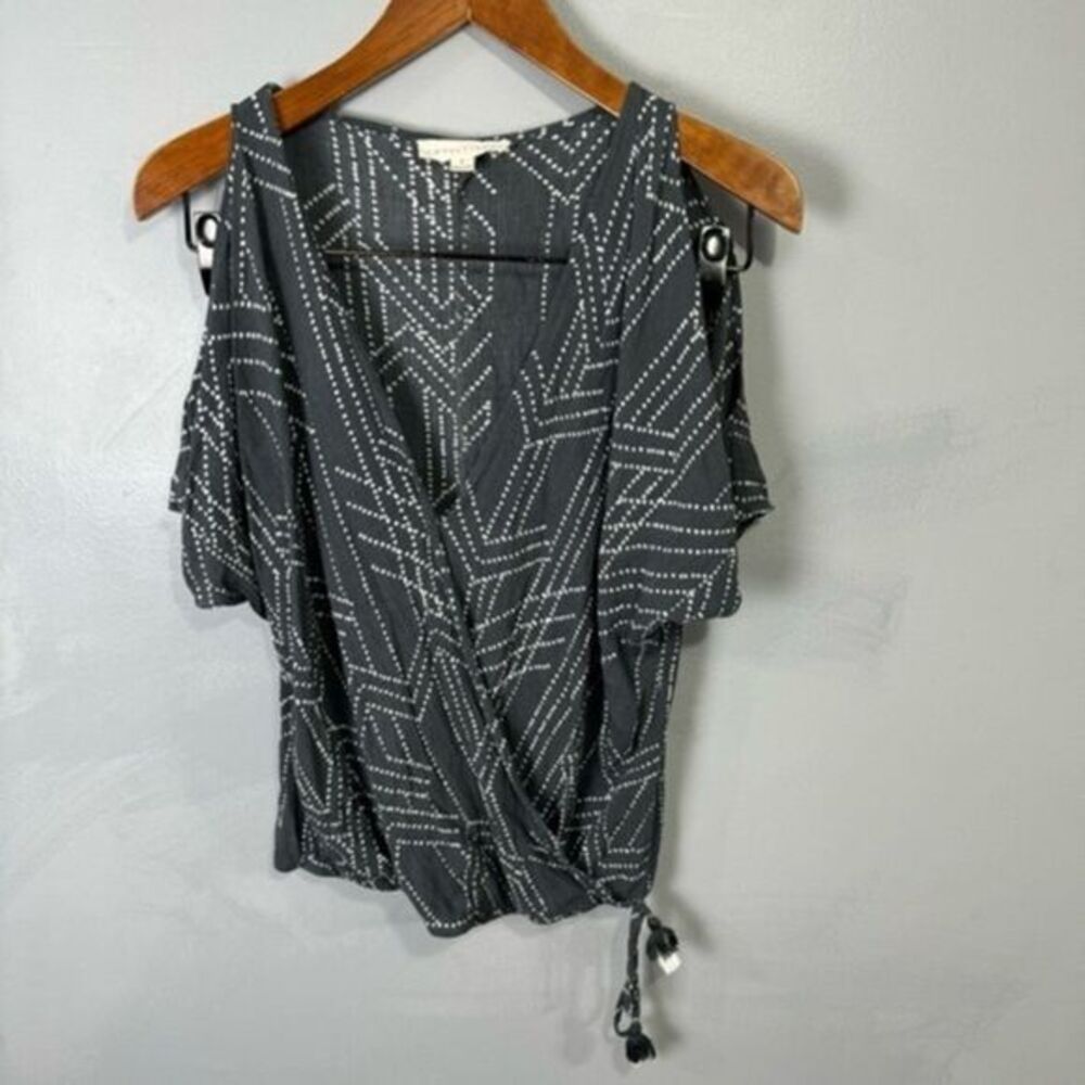 Lovestitch Women’s Cold Shoulder Blouse Top sz S Effortless Boho #C602